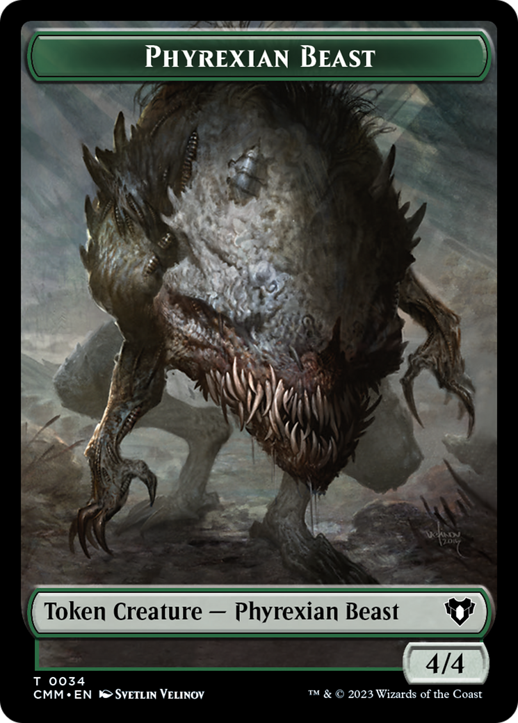 Phyrexian Beast Token [Commander Masters Tokens] | Cards and Coasters CA