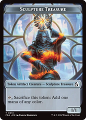 Sculpture Treasure // Beast Double-Sided Token [Reality Fracture Tokens] | Cards and Coasters CA