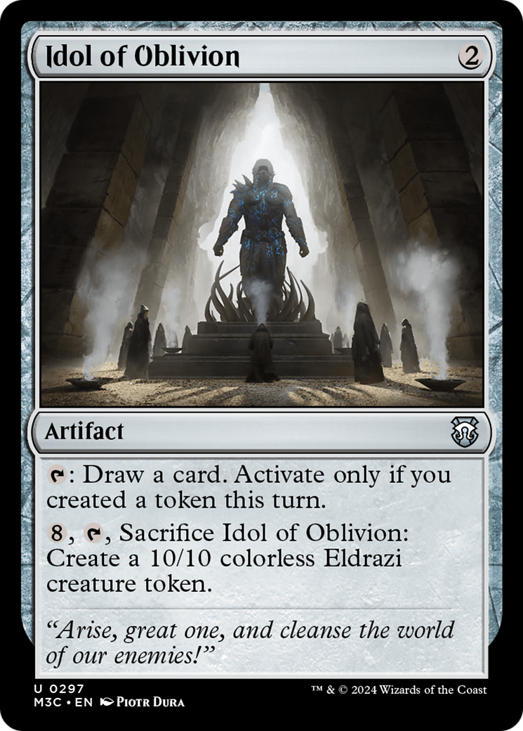 Idol of Oblivion (Ripple Foil) [Modern Horizons 3 Commander] | Cards and Coasters CA