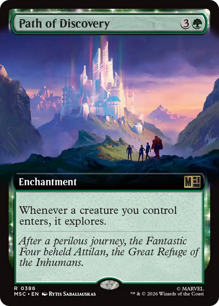 Path of Discovery (Extended Art) [Marvel Super Heroes Commander] | Cards and Coasters CA