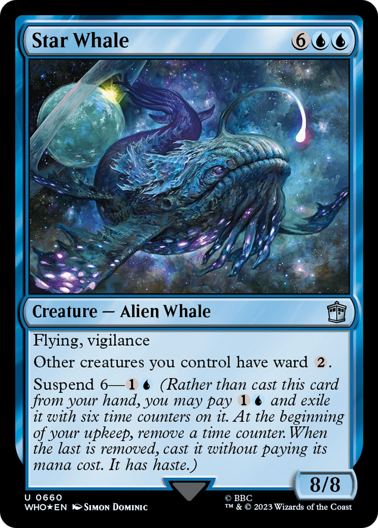 Star Whale (Surge Foil) [Doctor Who] | Cards and Coasters CA