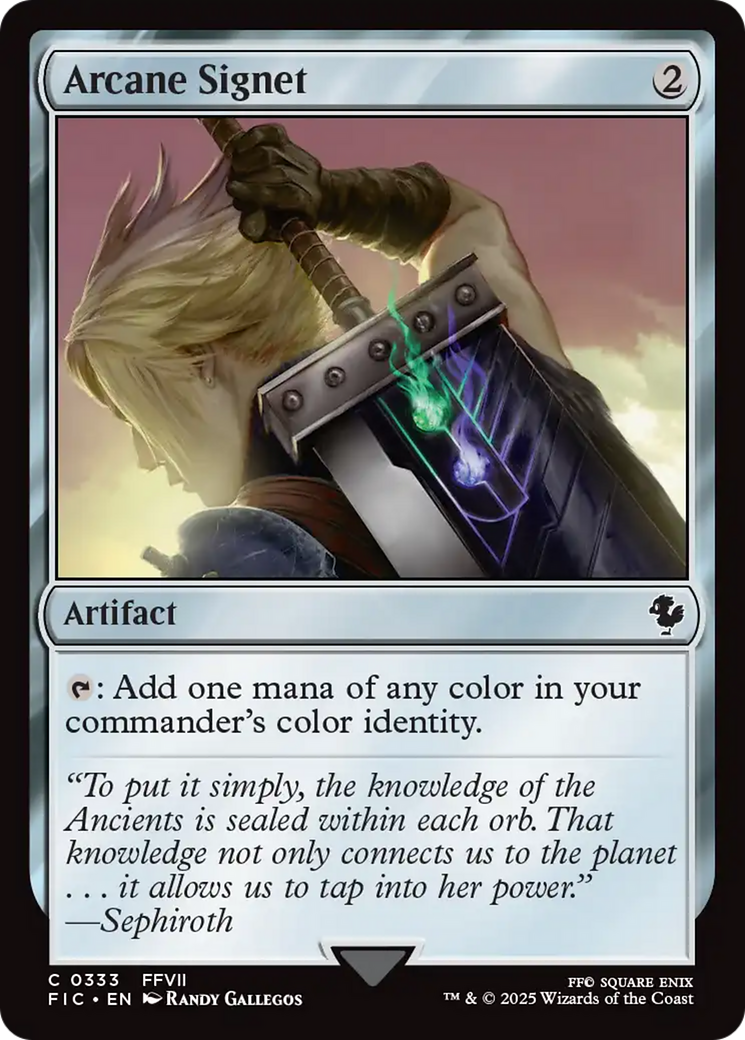 Arcane Signet (0333) [FINAL FANTASY Commander] | Cards and Coasters CA