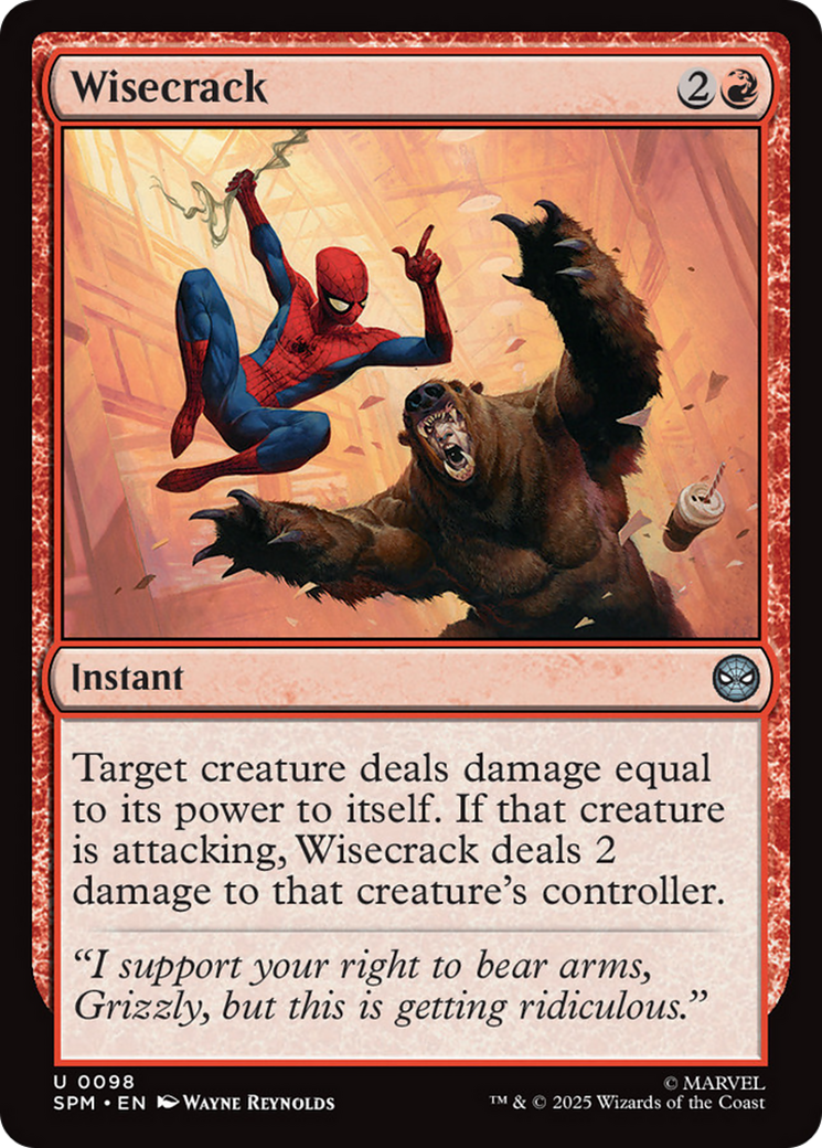 Wisecrack [Marvel's Spider-Man] | Cards and Coasters CA