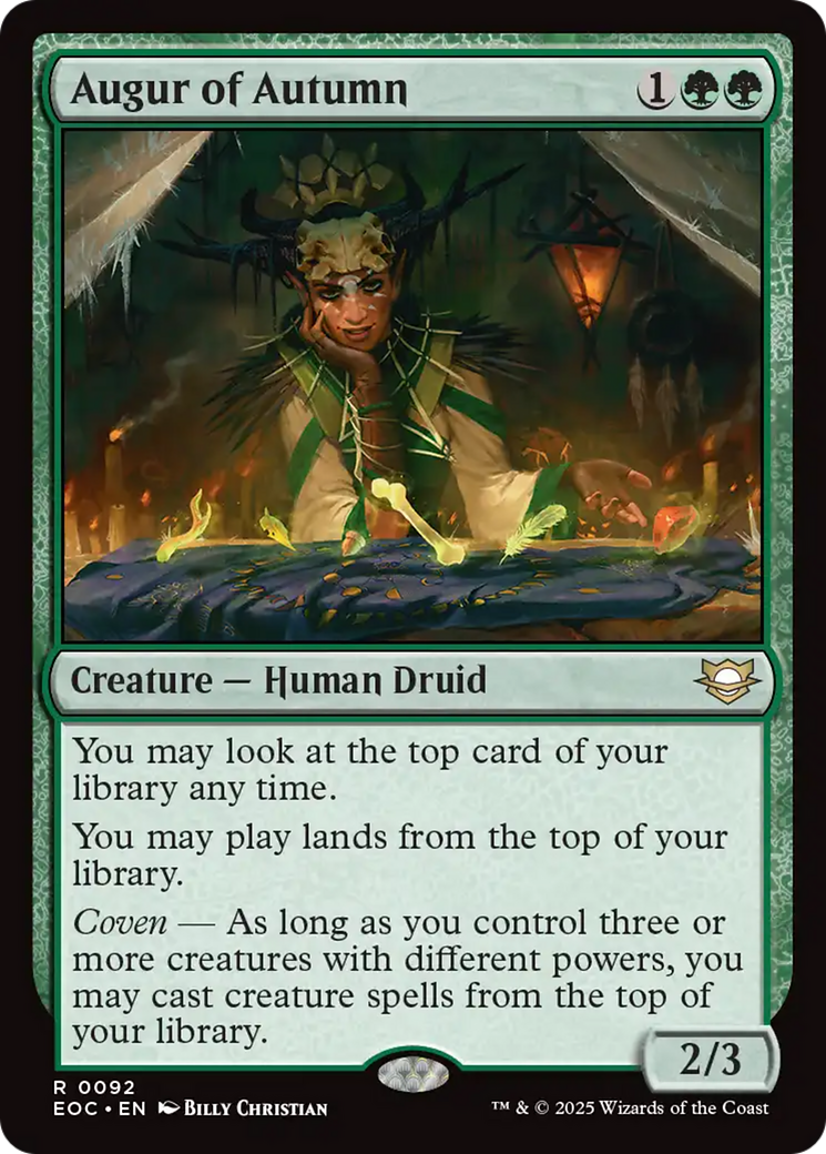 Augur of Autumn [Edge of Eternities Commander] | Cards and Coasters CA