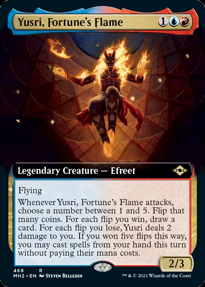 Yusri, Fortune's Flame (Extended Art) [Modern Horizons 2] | Cards and Coasters CA