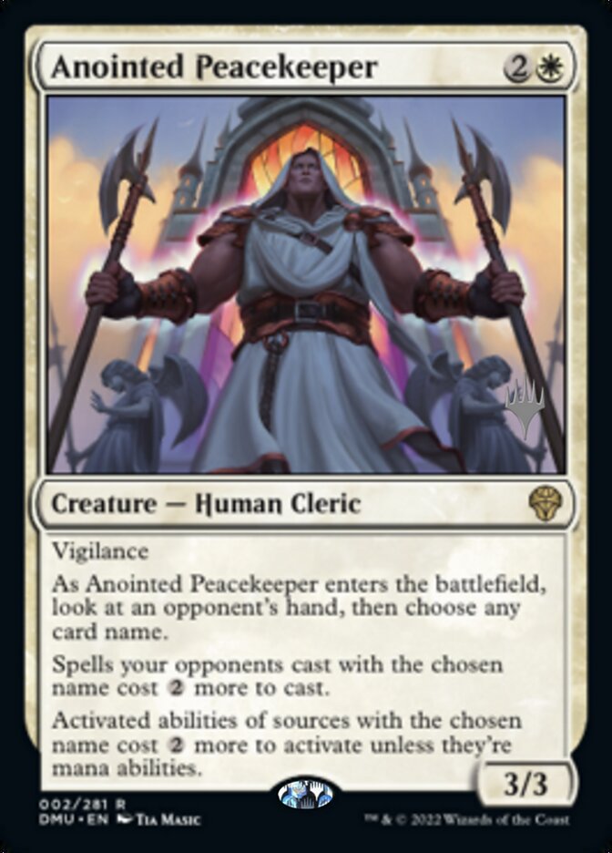 Anointed Peacekeeper (Promo Pack) [Dominaria United Promos] | Cards and Coasters CA