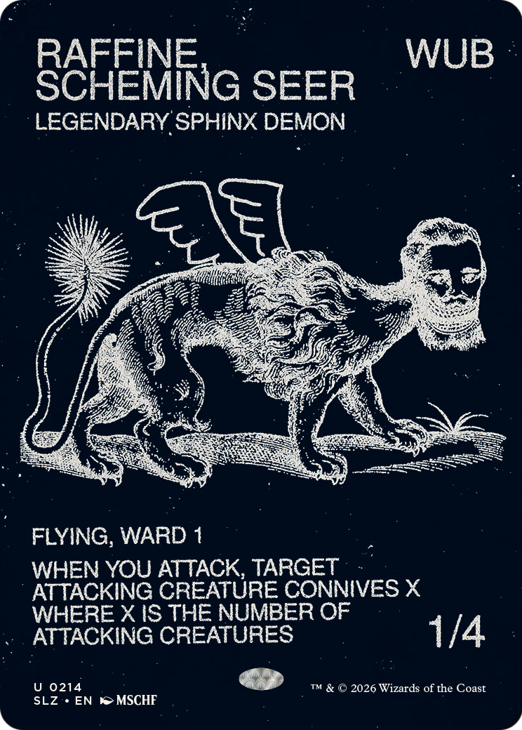 Raffine, Scheming Seer (0214) [Secret Lair x MSCHF: The Zeta Set] | Cards and Coasters CA