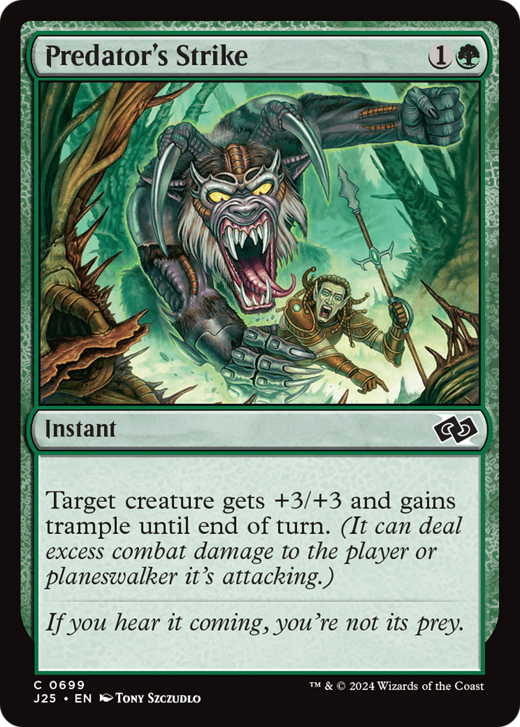 Predator's Strike [Foundations Jumpstart] | Cards and Coasters CA