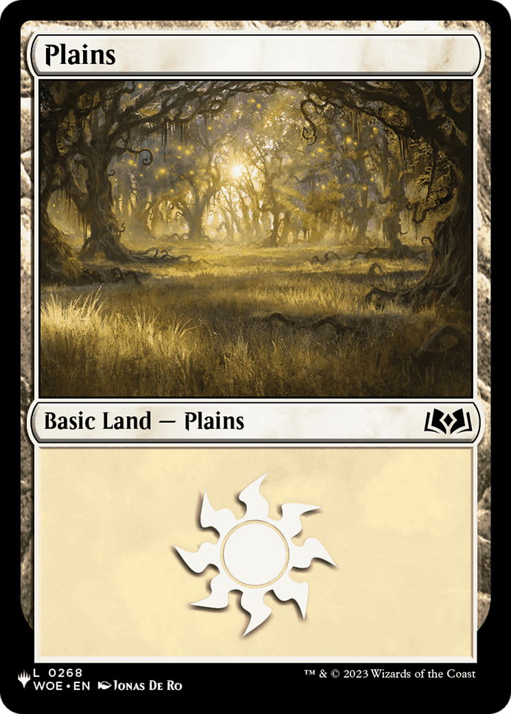 Plains (0268) (WOE) [The List] | Cards and Coasters CA