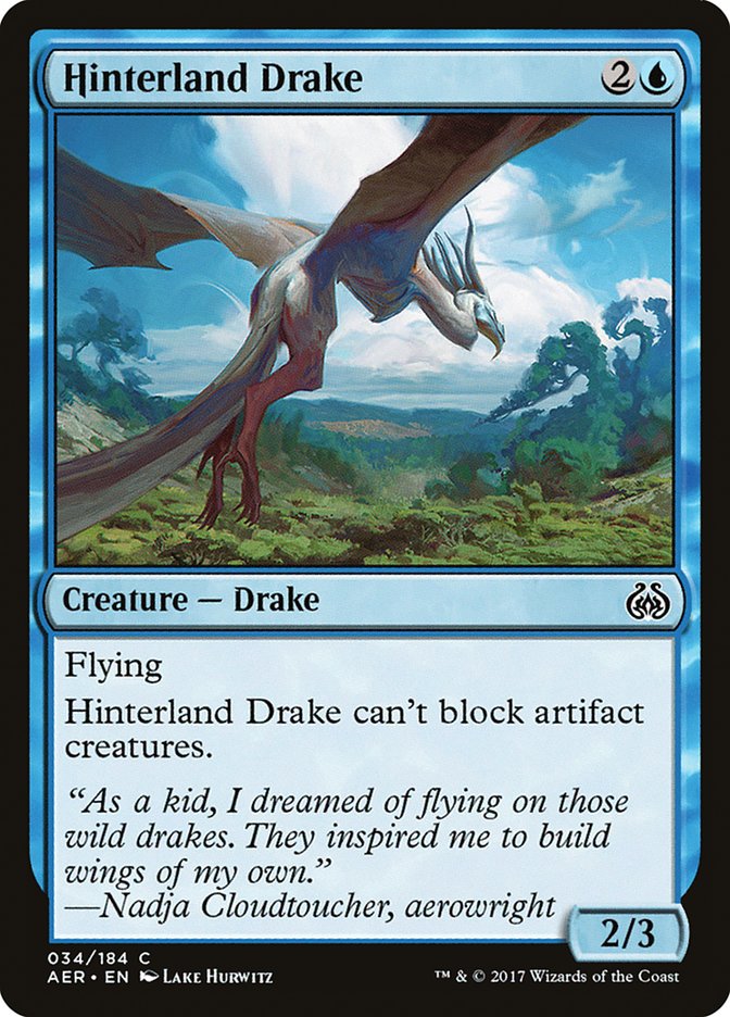 Hinterland Drake [Aether Revolt] | Cards and Coasters CA