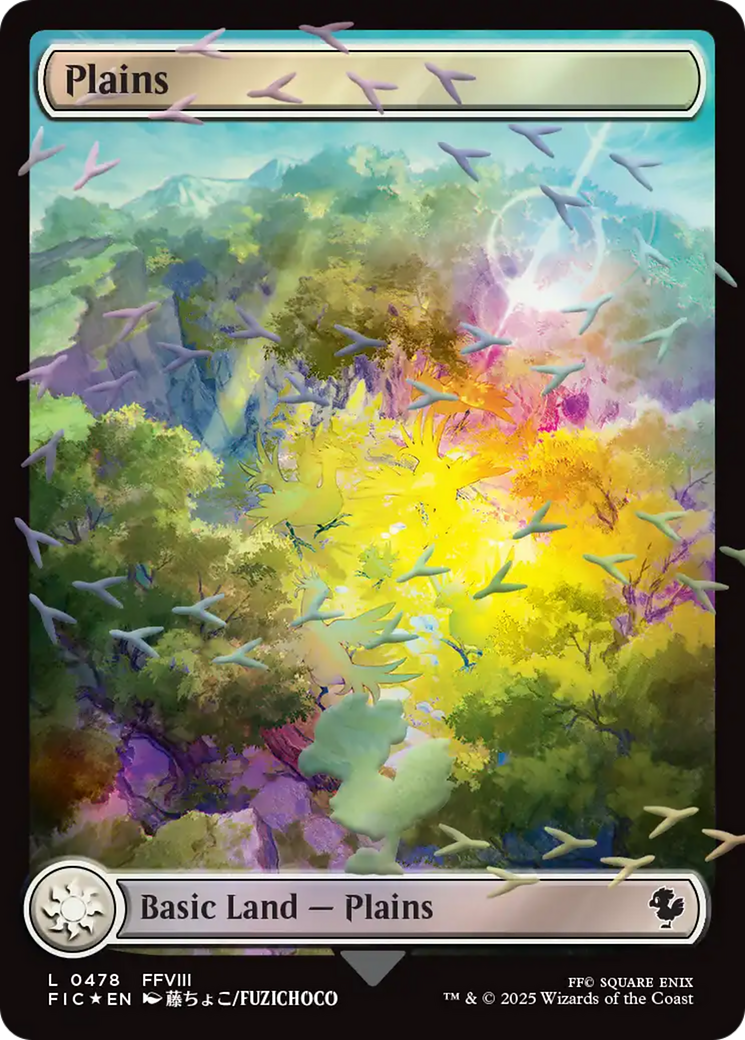 Plains (Chocobo Track Foil) [FINAL FANTASY Commander] | Cards and Coasters CA