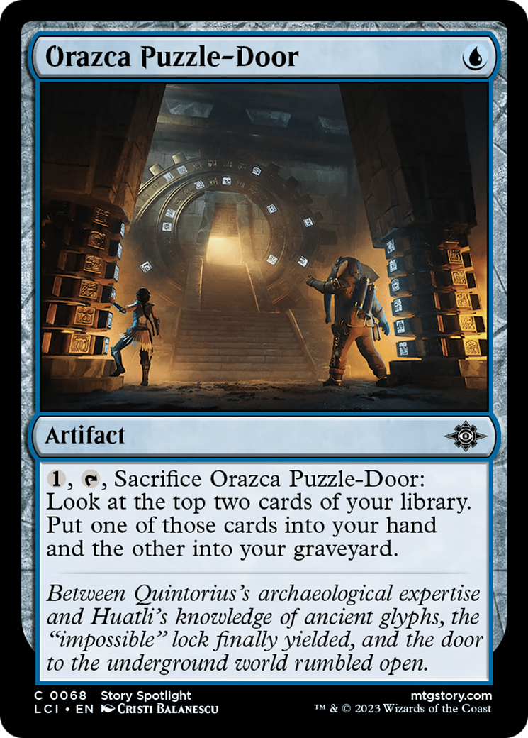 Orazca Puzzle-Door [The Lost Caverns of Ixalan] | Cards and Coasters CA