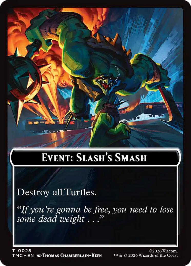 Event: Slash's Smash [Teenage Mutant Ninja Turtles Commander Tokens] | Cards and Coasters CA