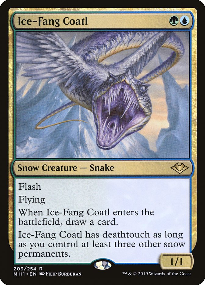 Ice-Fang Coatl [Modern Horizons] | Cards and Coasters CA