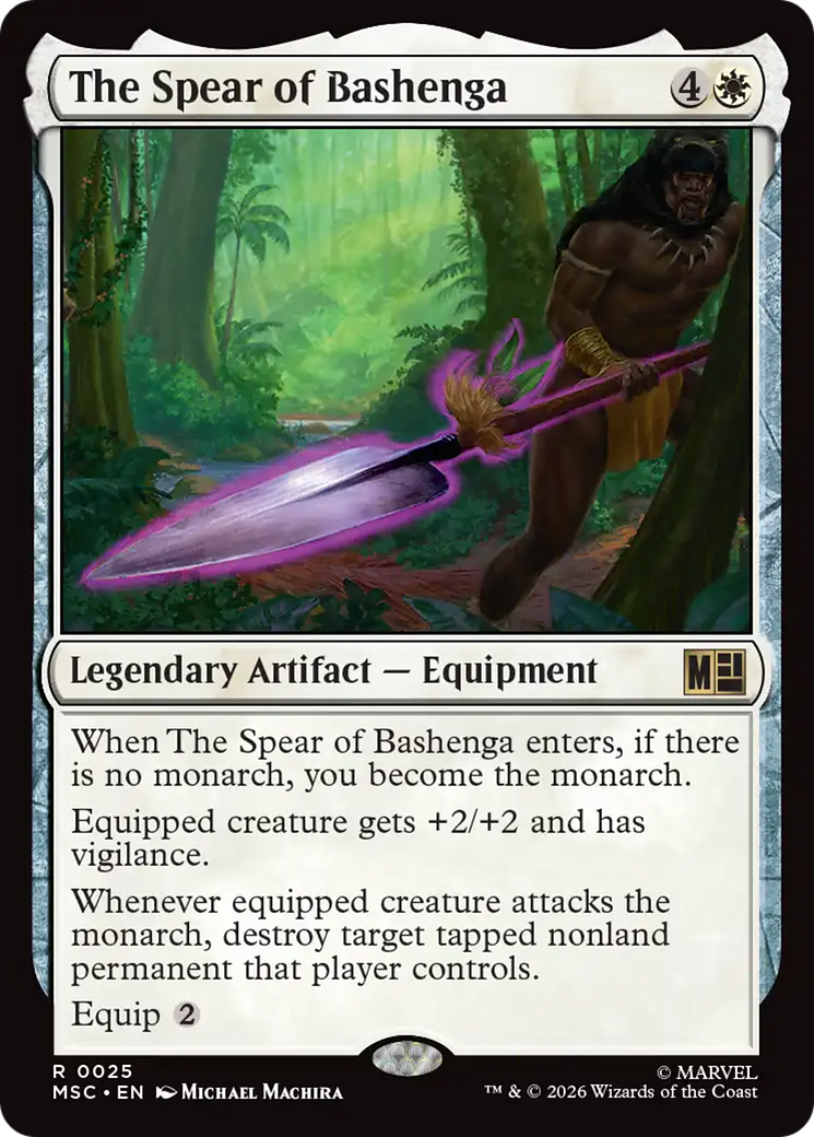 The Spear of Bashenga [Marvel Super Heroes Commander] | Cards and Coasters CA