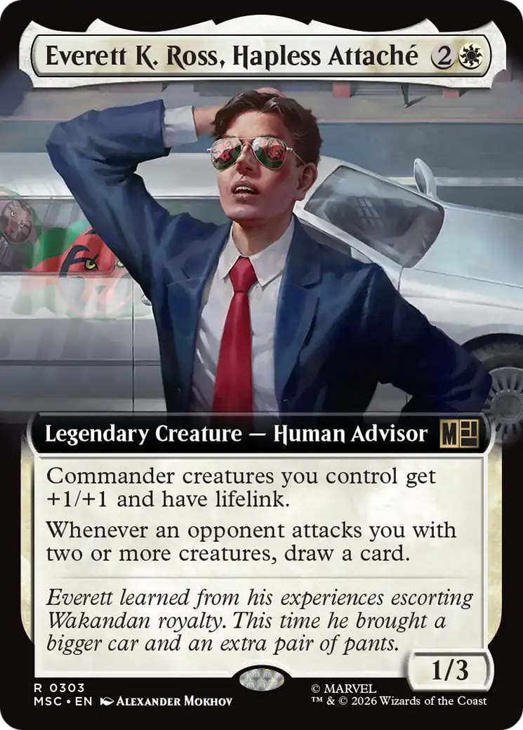 Everett K. Ross, Hapless Attache (Extended Art) [Marvel Super Heroes Commander] | Cards and Coasters CA