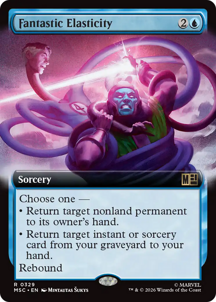 Fantastic Elasticity (Extended Art) [Marvel Super Heroes Commander] | Cards and Coasters CA