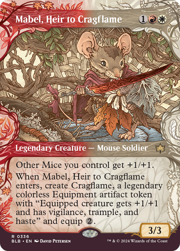 Mabel, Heir to Cragflame (Showcase) [Bloomburrow] | Cards and Coasters CA