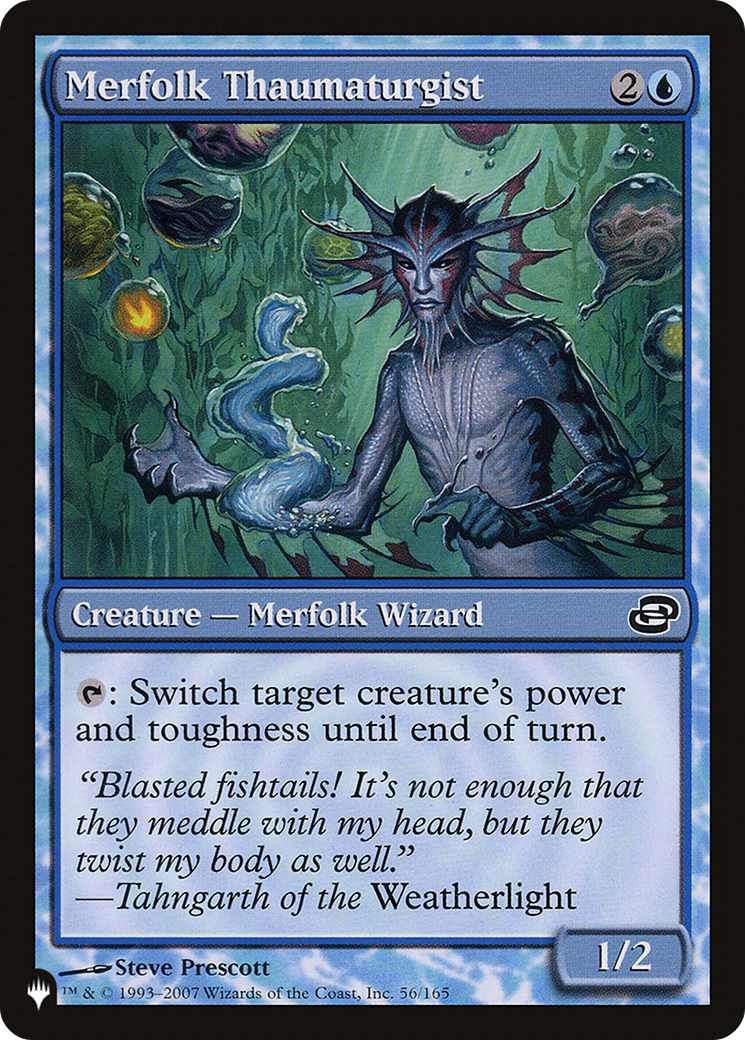 Merfolk Thaumaturgist [The List Reprints] | Cards and Coasters CA