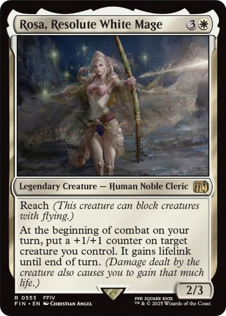 Rosa, Resolute White Mage [FINAL FANTASY] | Cards and Coasters CA