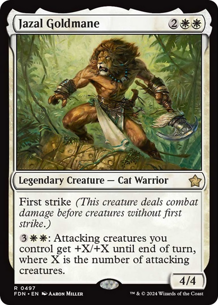 Jazal Goldmane [Foundations] | Cards and Coasters CA
