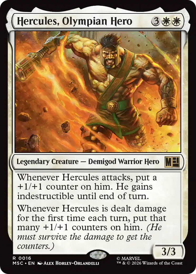 Hercules, Olympian Hero [Marvel Super Heroes Commander] | Cards and Coasters CA