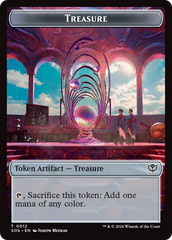 Elemental (0003) // Treasure Double-Sided Token [Secrets of Strixhaven Tokens] | Cards and Coasters CA
