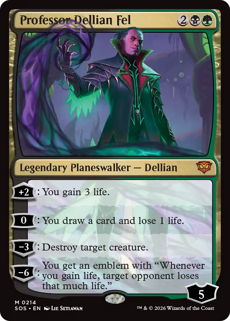 Professor Dellian Fel [Secrets of Strixhaven] | Cards and Coasters CA