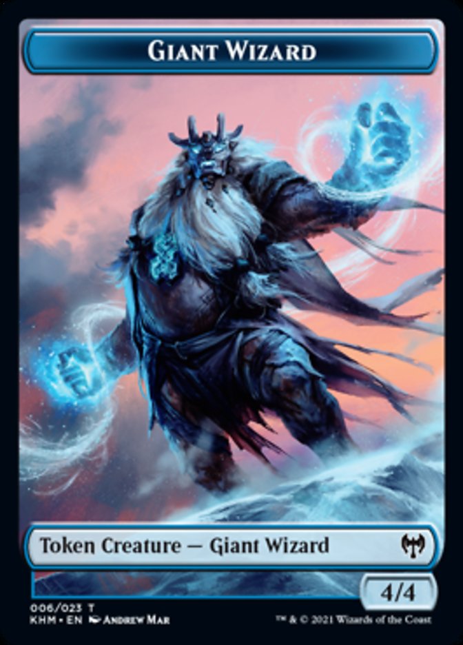 Giant Wizard Token [Kaldheim Tokens] | Cards and Coasters CA