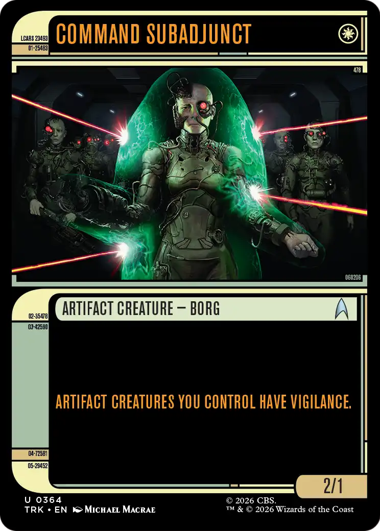 Command Subadjunct (Showcase) [Star Trek] | Cards and Coasters CA