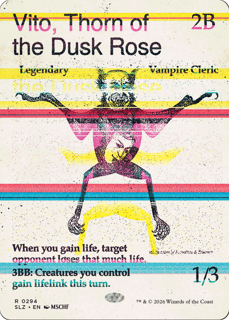 Vito, Thorn of the Dusk Rose (0294) [Secret Lair x MSCHF: The Zeta Set] | Cards and Coasters CA