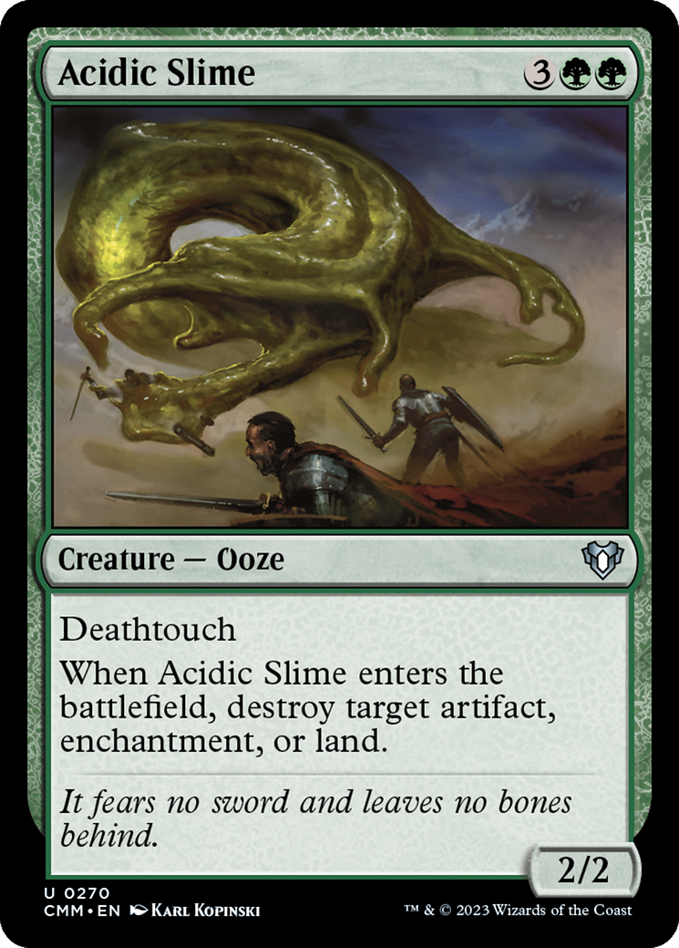 Acidic Slime [Commander Masters] | Cards and Coasters CA