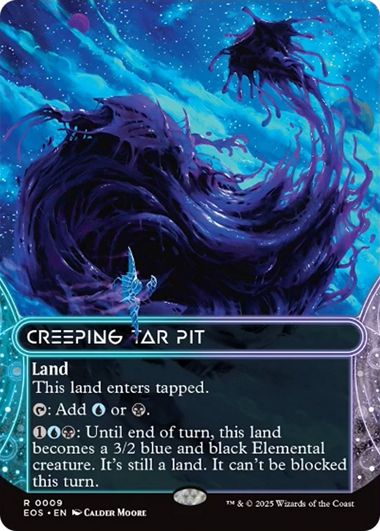 Creeping Tar Pit (0009) (Bordelress) [Edge of Eternities: Stellar Sights] | Cards and Coasters CA