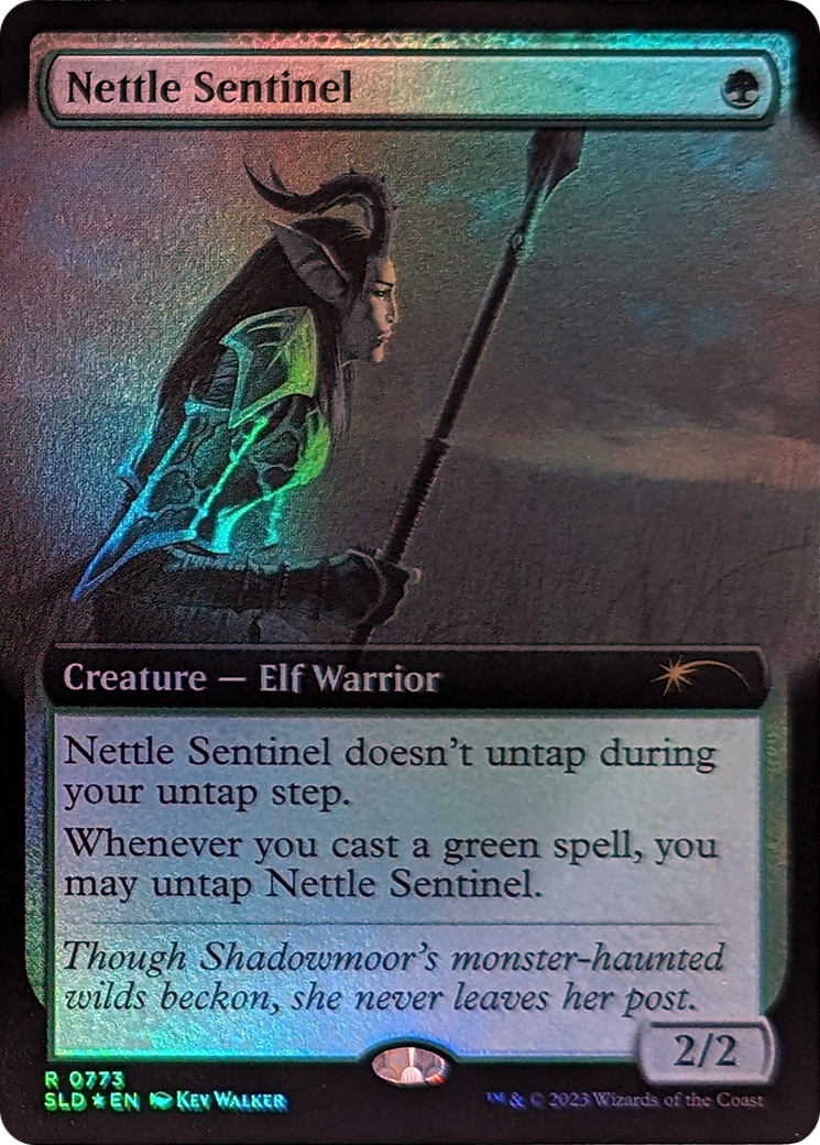 Nettle Sentinel (Extended Art) [Secret Lair Drop Series] | Cards and Coasters CA