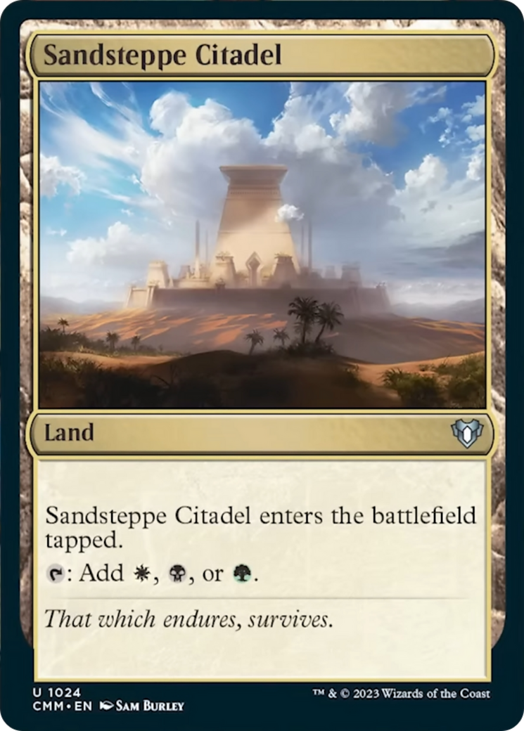 Sandsteppe Citadel [Commander Masters] | Cards and Coasters CA