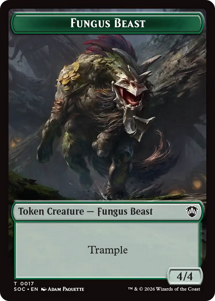 Goat // Fungus Beast Double-Sided Token [Secrets of Strixhaven Commander Tokens] | Cards and Coasters CA