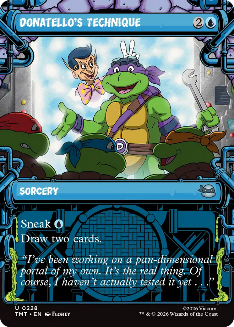 Donatello's Technique (Showcase) [Teenage Mutant Ninja Turtles] | Cards and Coasters CA