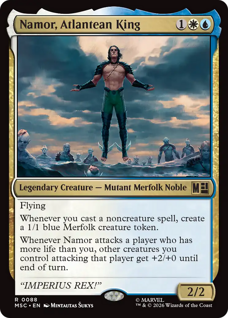 Namor, Atlantean King [Marvel Super Heroes Commander] | Cards and Coasters CA