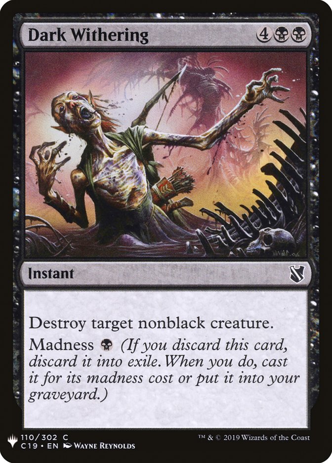 Dark Withering [Mystery Booster] | Cards and Coasters CA