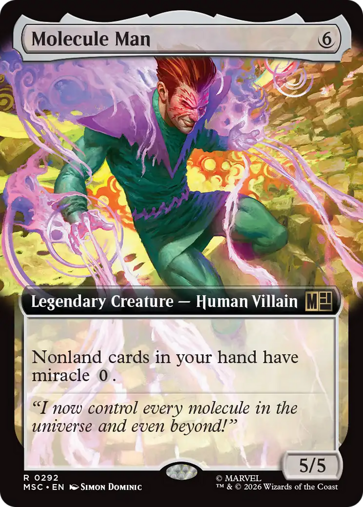 Molecule Man (Extended Art) [Marvel Super Heroes Commander] | Cards and Coasters CA