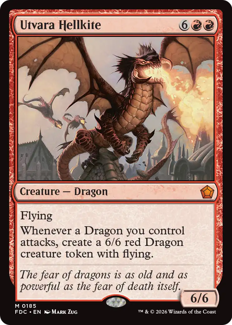 Utvara Hellkite [Foundations Commander] | Cards and Coasters CA
