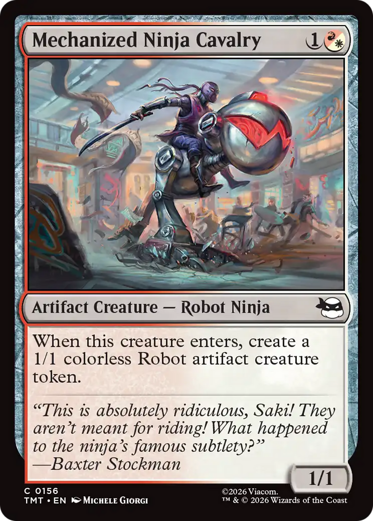 Mechanized Ninja Cavalry [Teenage Mutant Ninja Turtles] | Cards and Coasters CA