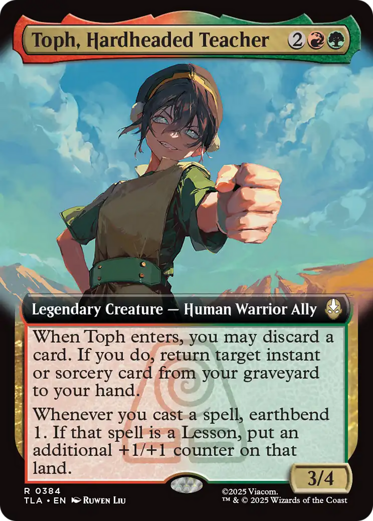 Toph, Hardheaded Teacher (Extended Art) [Avatar: The Last Airbender] | Cards and Coasters CA