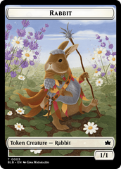 Rabbit // Finch Formation Double-Sided Token [Bloomburrow Tokens] | Cards and Coasters CA