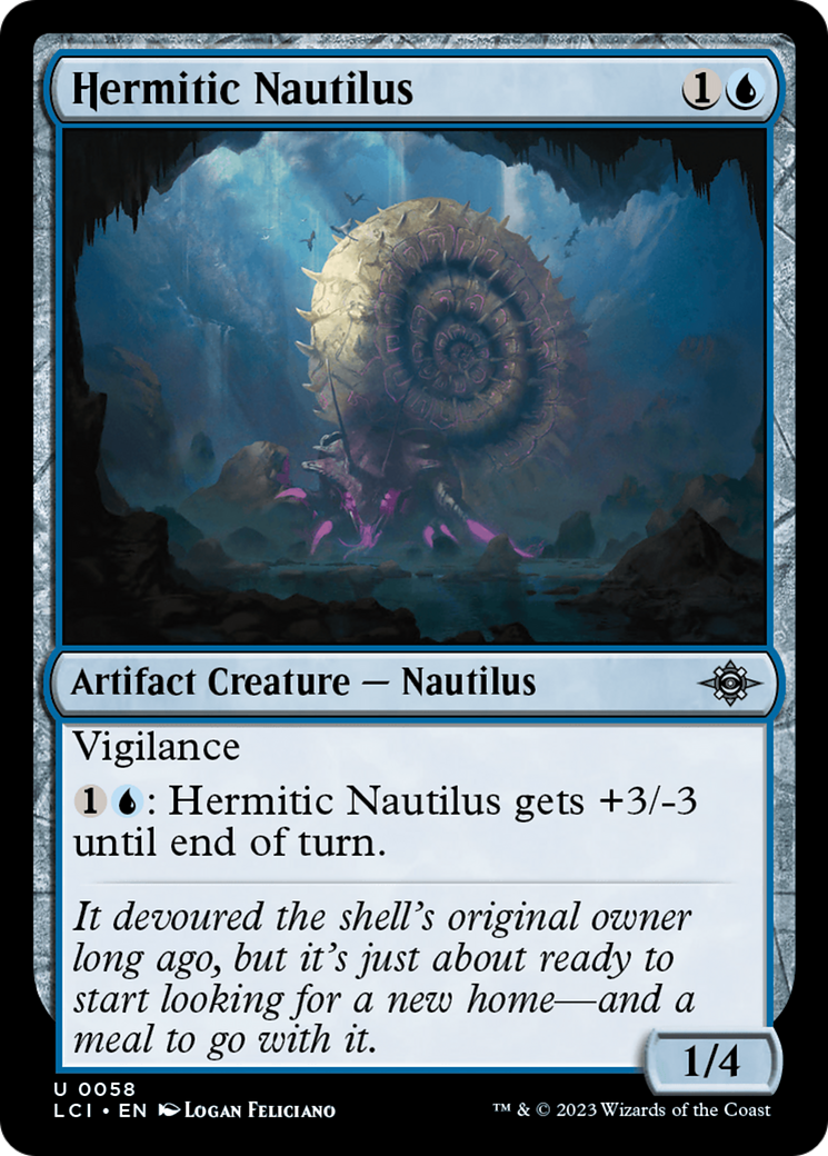 Hermitic Nautilus [The Lost Caverns of Ixalan] | Cards and Coasters CA