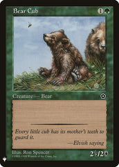 Bear Cub [Mystery Booster] | Cards and Coasters CA