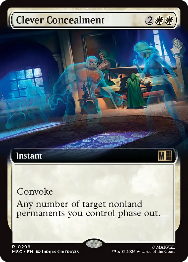 Clever Concealment (Extended Art) [Marvel Super Heroes Commander] | Cards and Coasters CA