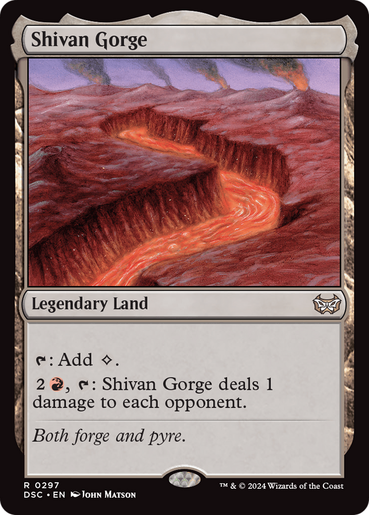 Shivan Gorge [Duskmourn: House of Horror Commander] | Cards and Coasters CA