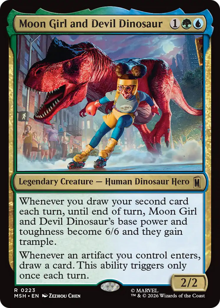 Moon Girl and Devil Dinosaur [Marvel Super Heroes] | Cards and Coasters CA