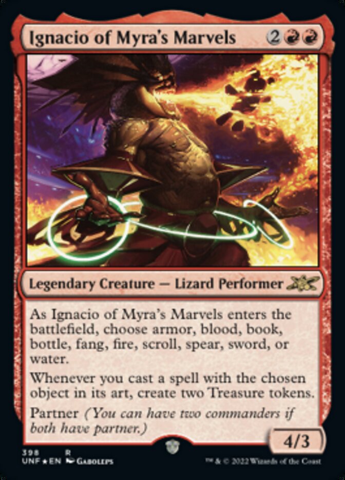 Ignacio of Myra's Marvels (Galaxy Foil) [Unfinity] | Cards and Coasters CA